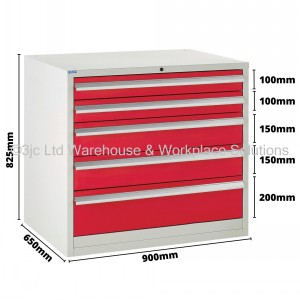 Euroslide Storage Cabinet 5 Drawer 825mm Type 2